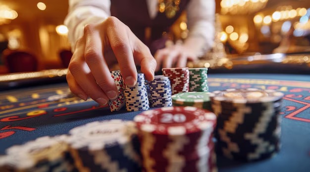 Live tournament dealer at zoslot dealing Andar Bahar cards